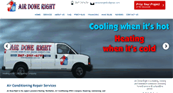 Desktop Screenshot of airdoneright-hvac.com